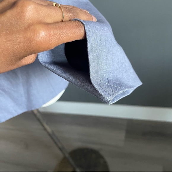 COS Women's Blue Linen Blazer - Picture 9 of 9